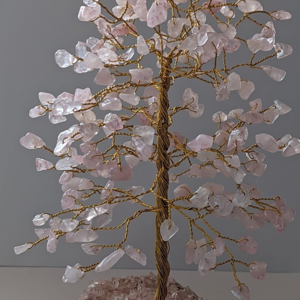 Rose Quartz Gemstone Tree, Rose Quartz Crystal Tree